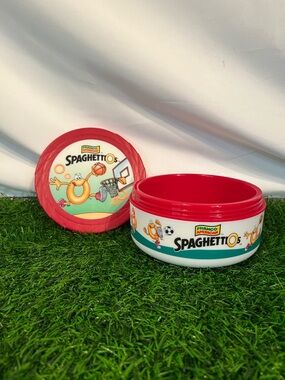 VTG 2001 SpaghettiOs Basketball Insulated Travel Bowl Twist Lid 10.5oz